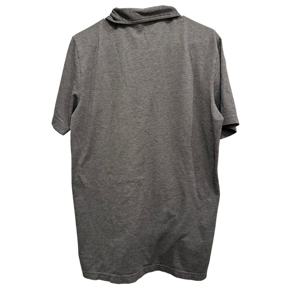 Travis Mathew Gray Striped Short Sleeve Golf Polo Shirt Mens‎ Size M  Casual - Picture 5 of 6